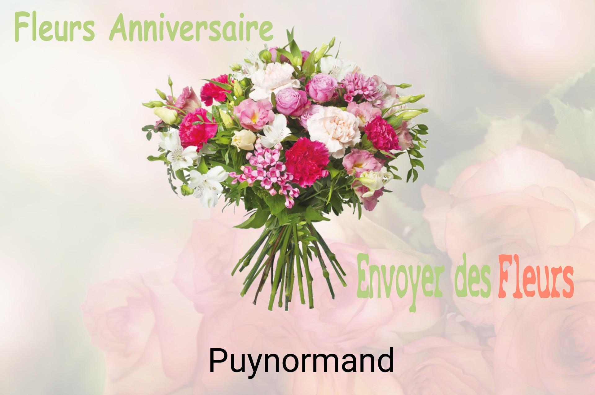 Bouquet de fleurs d’anniversaire livré à Puynormand