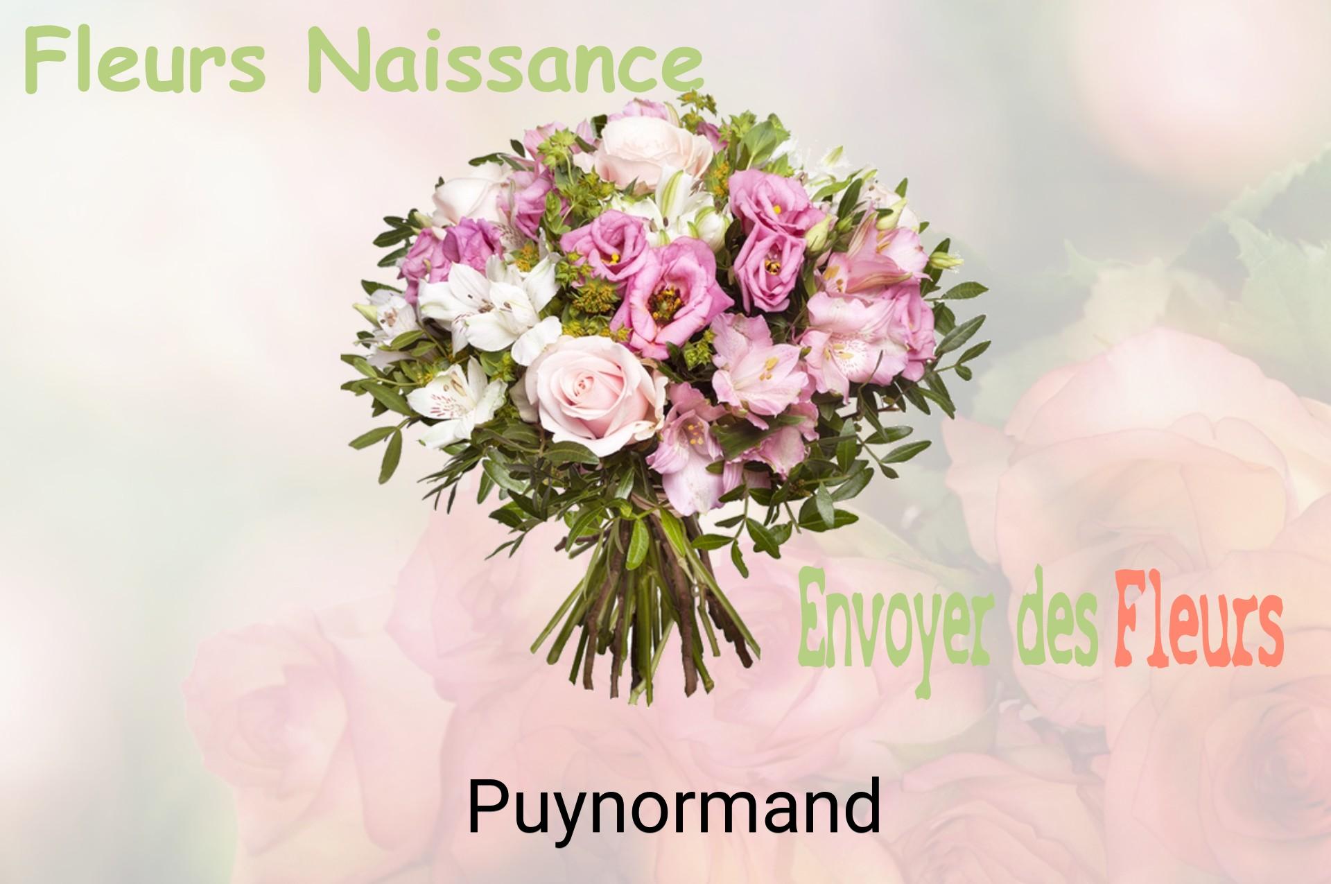 Bouquet de fleurs de naissance livré à Puynormand